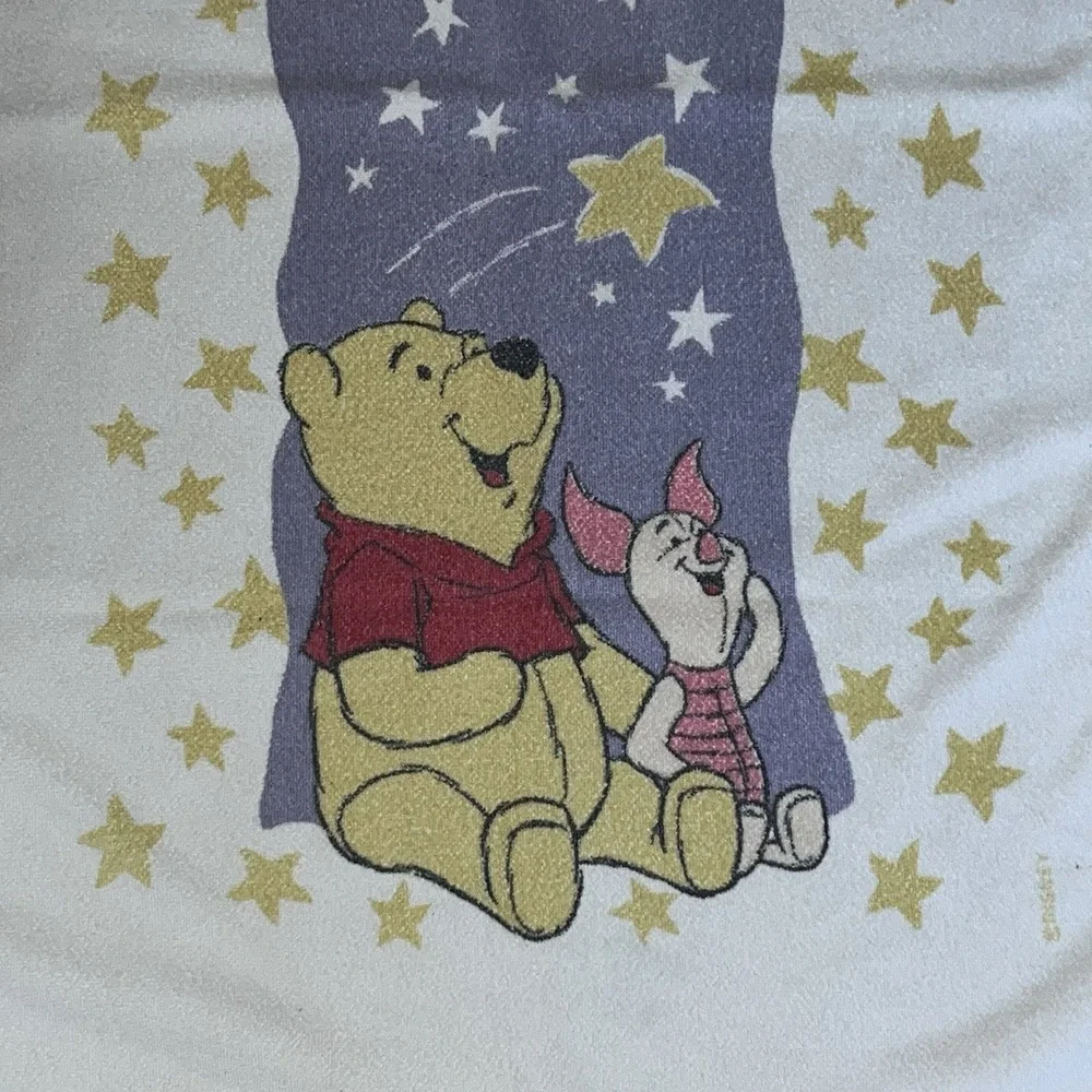 Vintage 90s Franco Winnie The Pooh & Friends Piglet Pool Beach Bath Towel Cotton